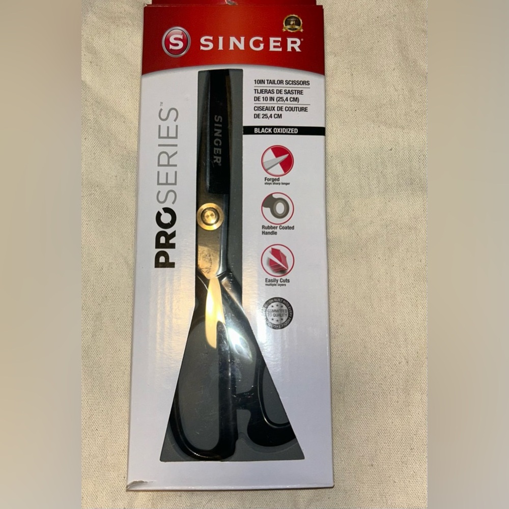 Singer 10 in tailoring scissors new in box